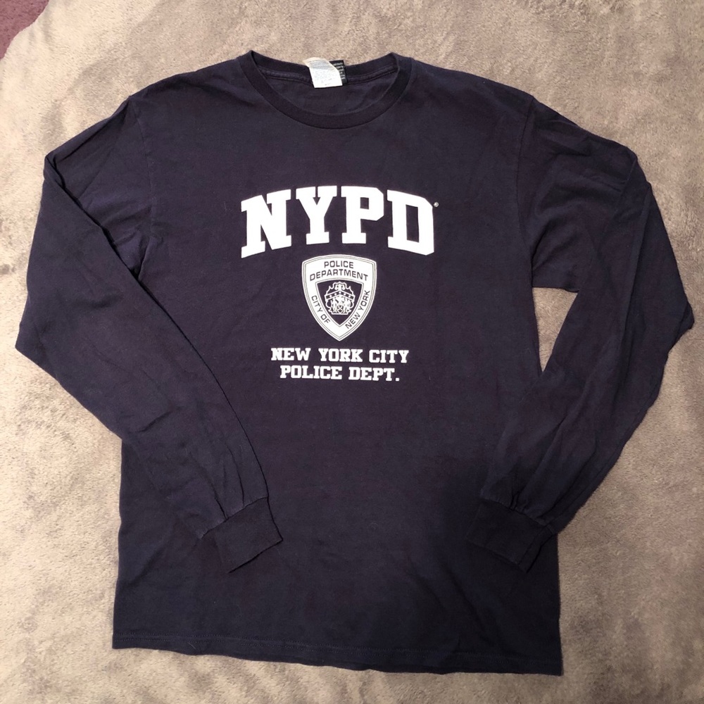 NYPD long sleeve top, great for Halloween costume